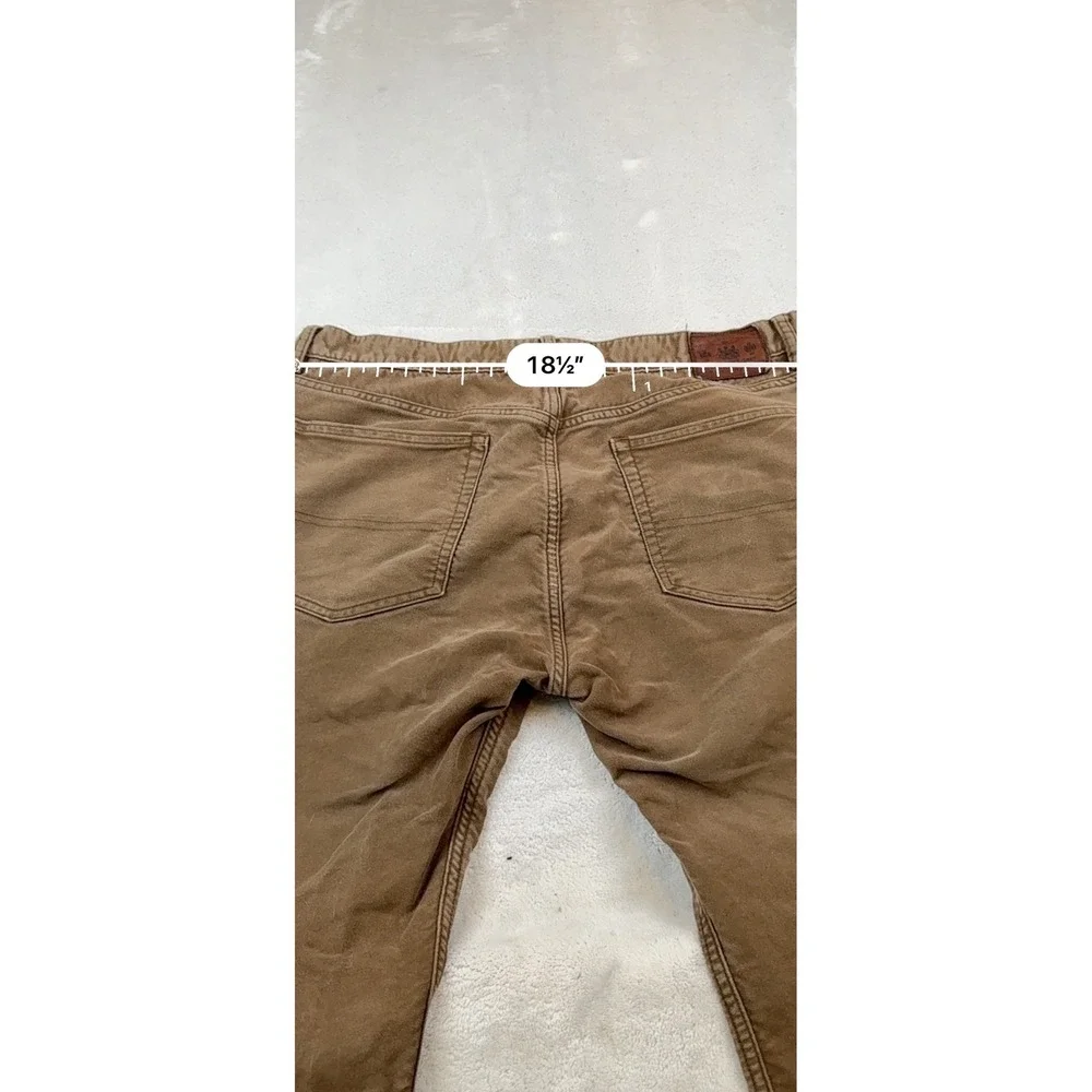Polo Ralph Lauren Mens Brown‎ Slim Fit Pants 38x30 Cotton Five Pocket